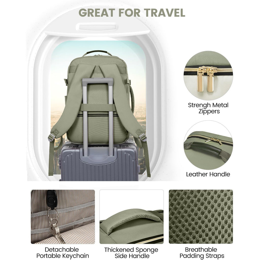 Beach bag On Luggage Set With 3 Organizer Pouches