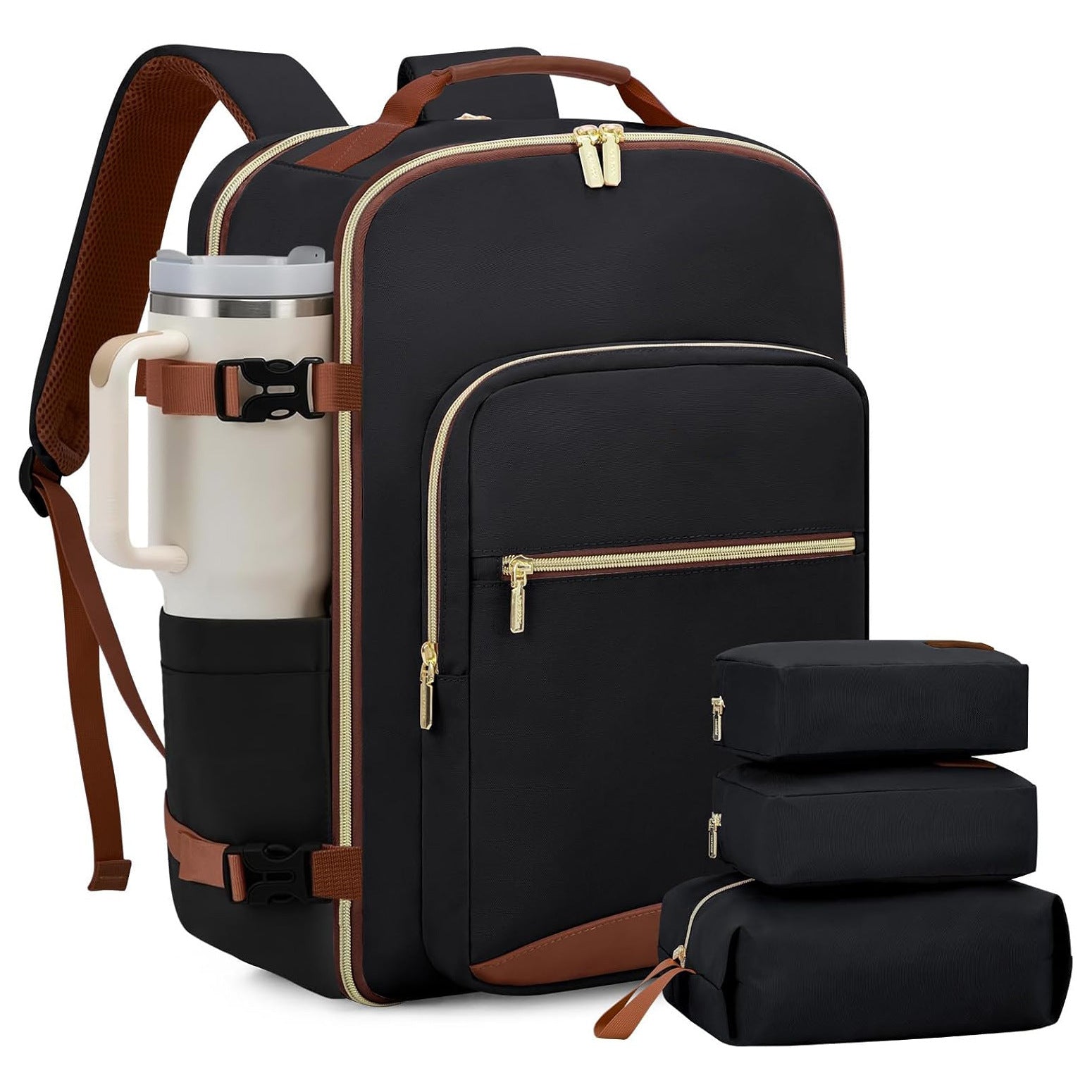 Beach bag On Luggage Set With 3 Organizer Pouches